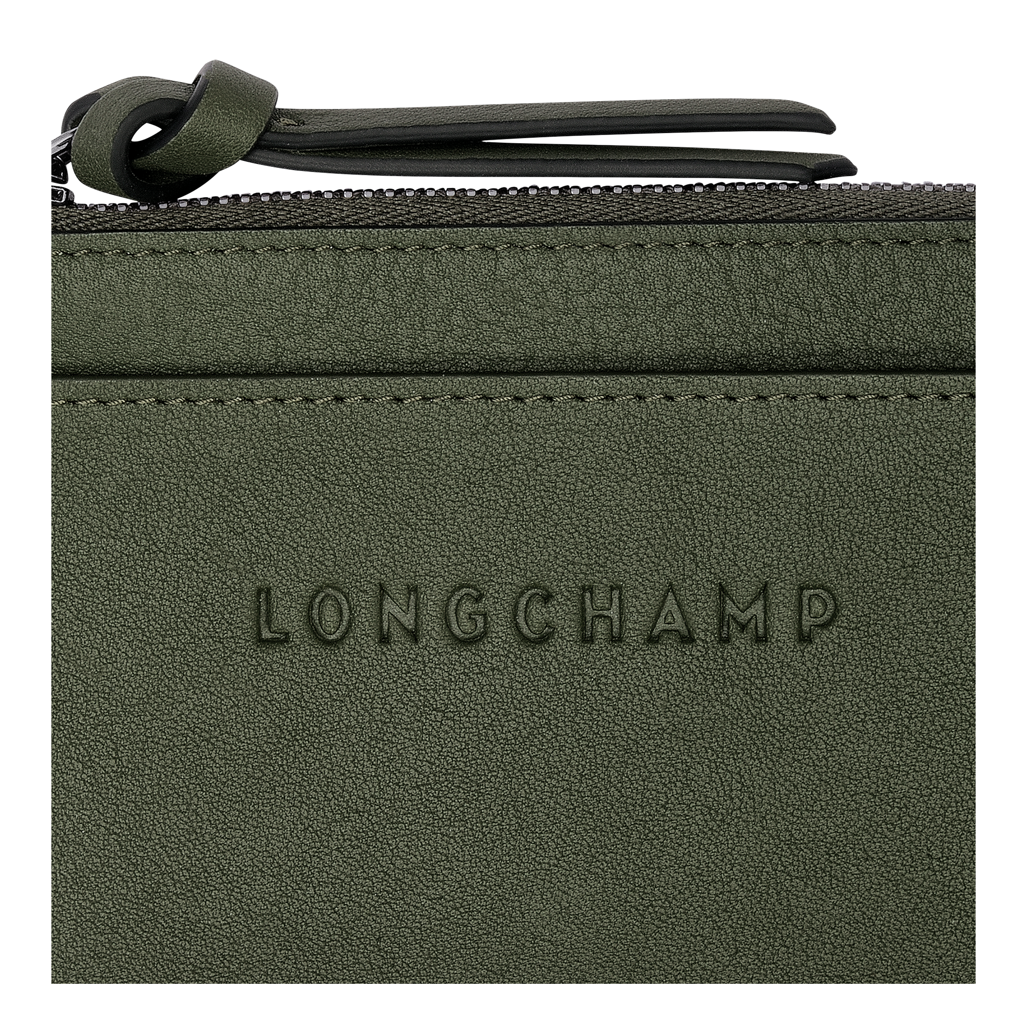 Longchamp 3D Karten-Etui, Khaki