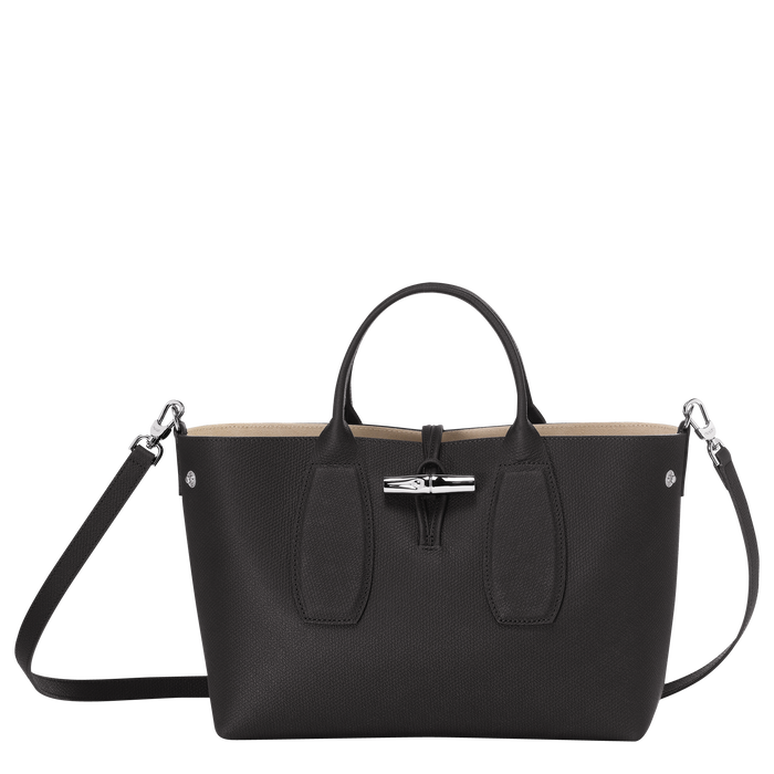 Top handle bag M Roseau Black (10058HPN001) Longchamp US