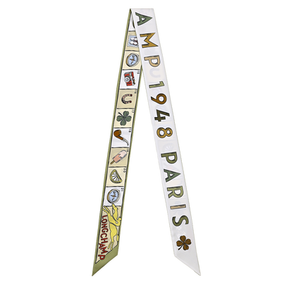 Le Jeu de Cheval Headband , Almond Green - Silk