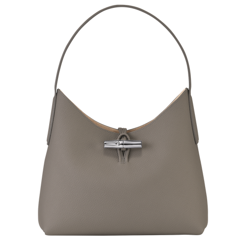 Longchamp Shop-It Donna Grey Suede Totes Shoulder Bag