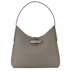 Roseau M Hobo bag , Turtledove - Leather