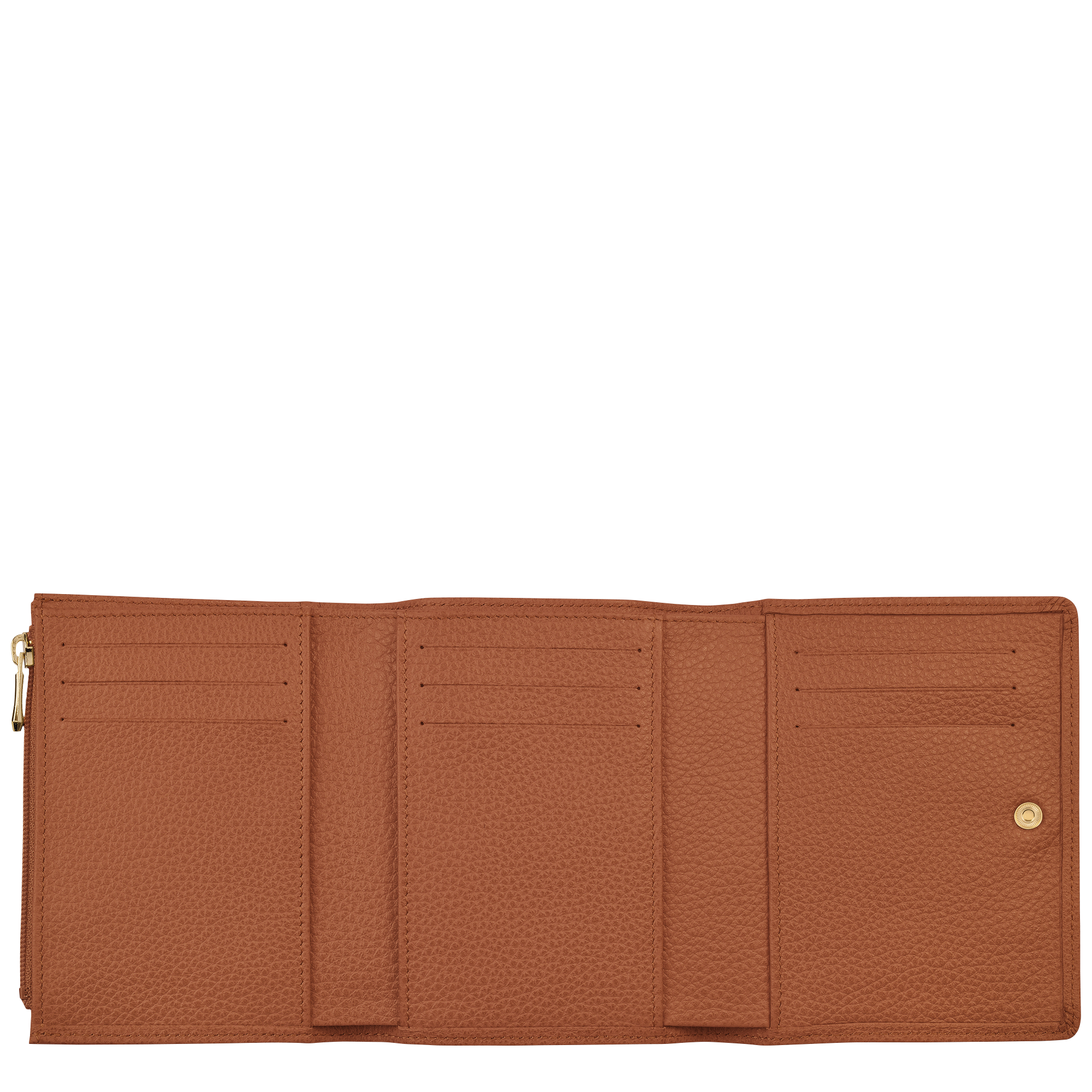 Le Foulonné Brieftasche im Kompaktformat, Caramel