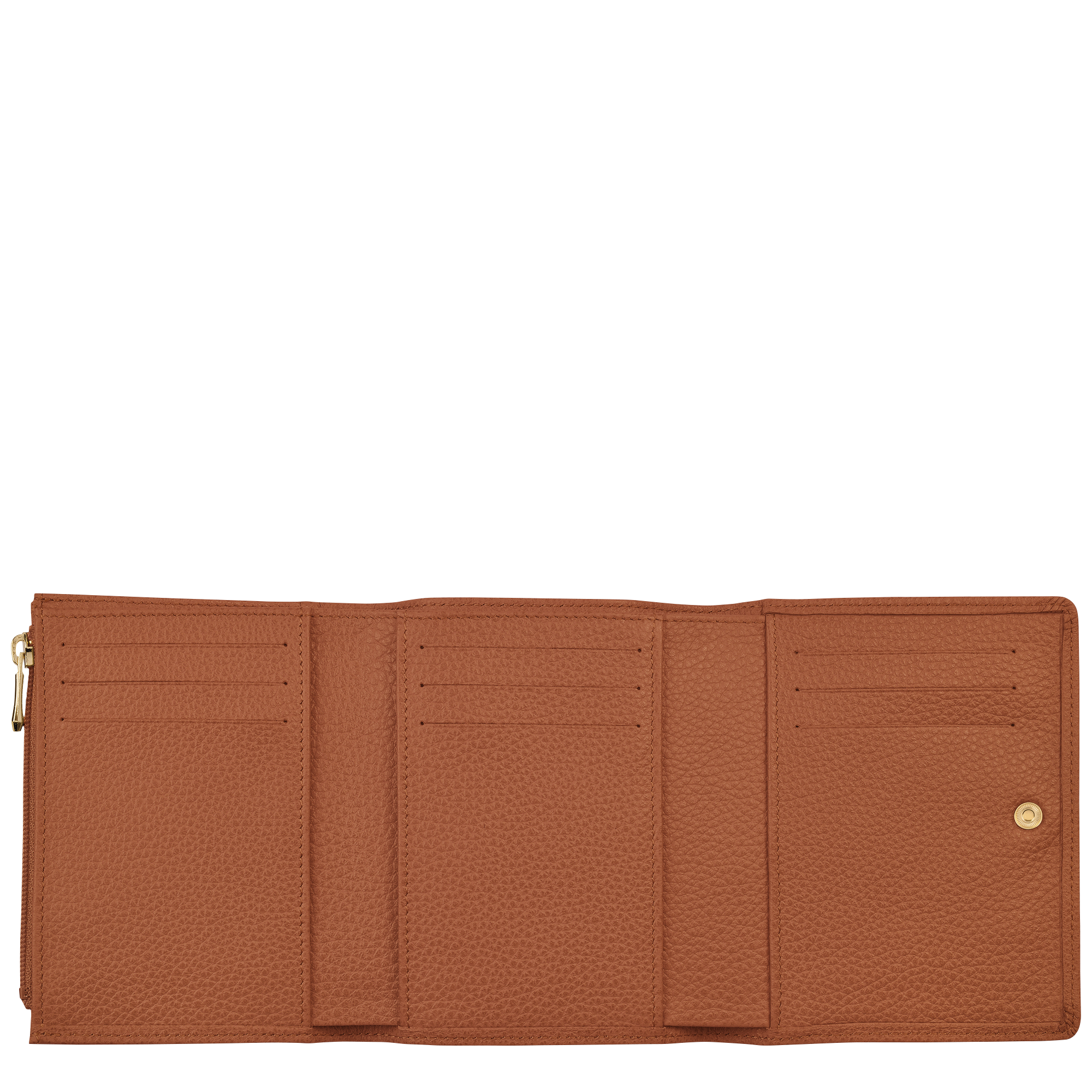 Le Foulonné Brieftasche im Kompaktformat, Caramel