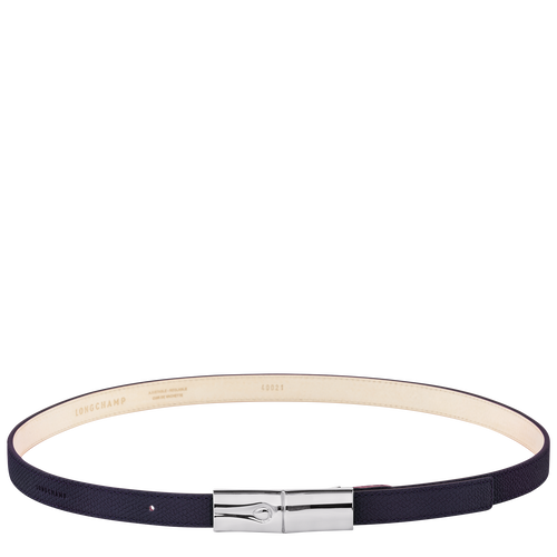 Le Roseau Ladies' belt , Bilberry - Leather - View 1 of  2