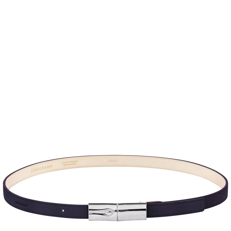 Le Roseau Ladies' belt , Bilberry - Leather  - View 1 of  2