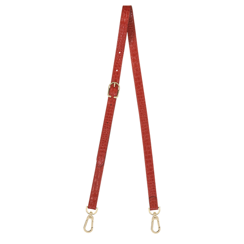 レザーショルダーストラップ Longchamp 1980 レッド huj545 ロンシャン Jp