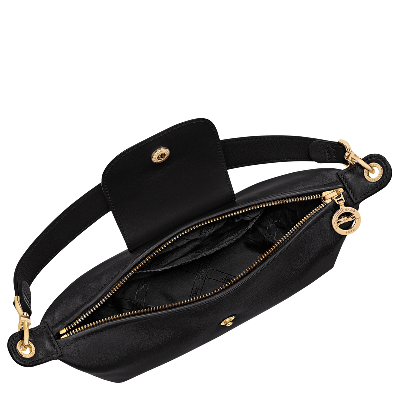 Le Pliage Xtra S Shoulder bag , Black - Leather  - View 5 of 6