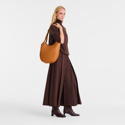 Le Foulonné L Hobo bag , Amber - Leather