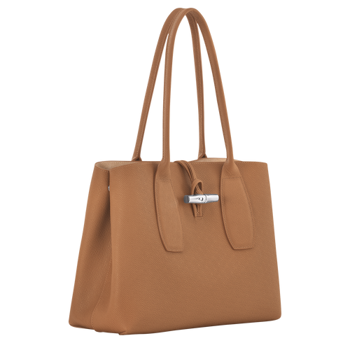 Roseau L Tote bag , Natural - Leather - View 3 of  6