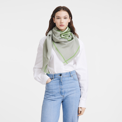 Le Pliage University Scarf , Grey - Wool