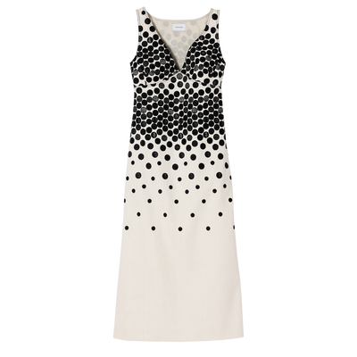 Long dress, Black/Beige