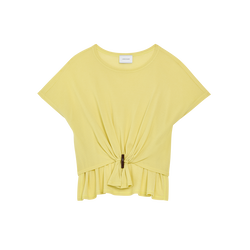 Top , Lime - Crepe jersey