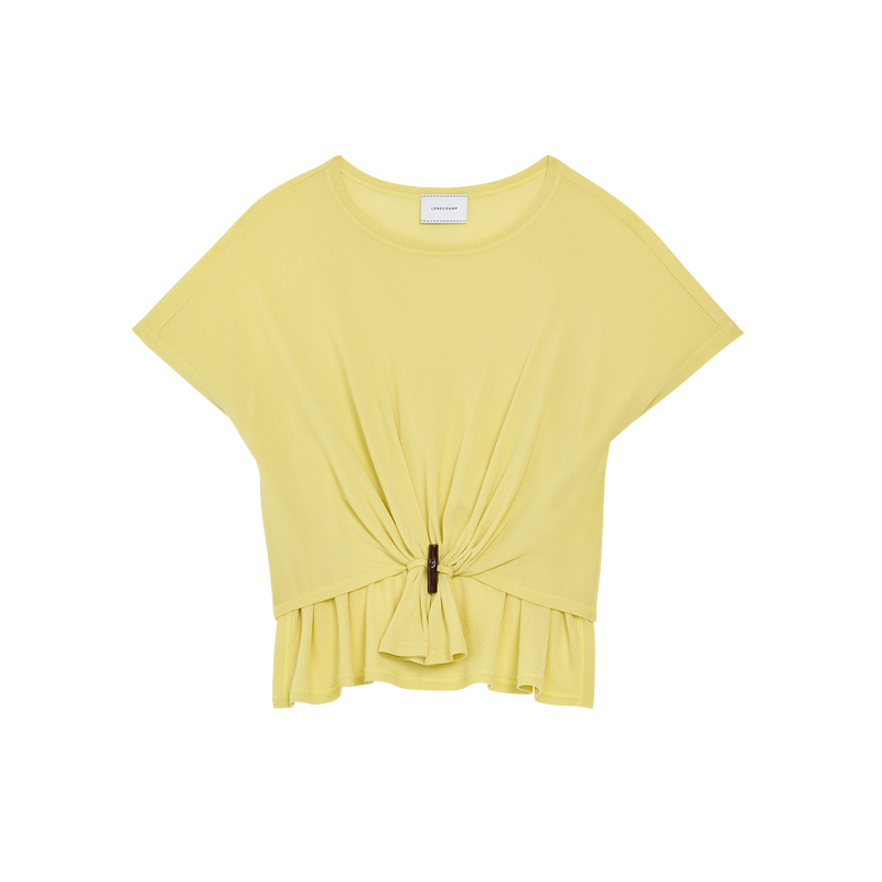Top , Jersey de crep&eacute; - Limon Verde  - Vista 1 de 4