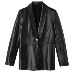 Jacket , Black - Leather