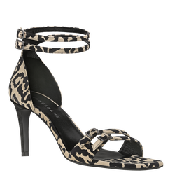 La Baronne Pumps , Black/Beige - Leather