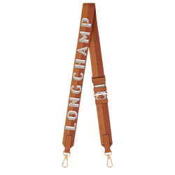 Al&ccedil;a a tiracolo Longchamp Shadow , Lona - Caju