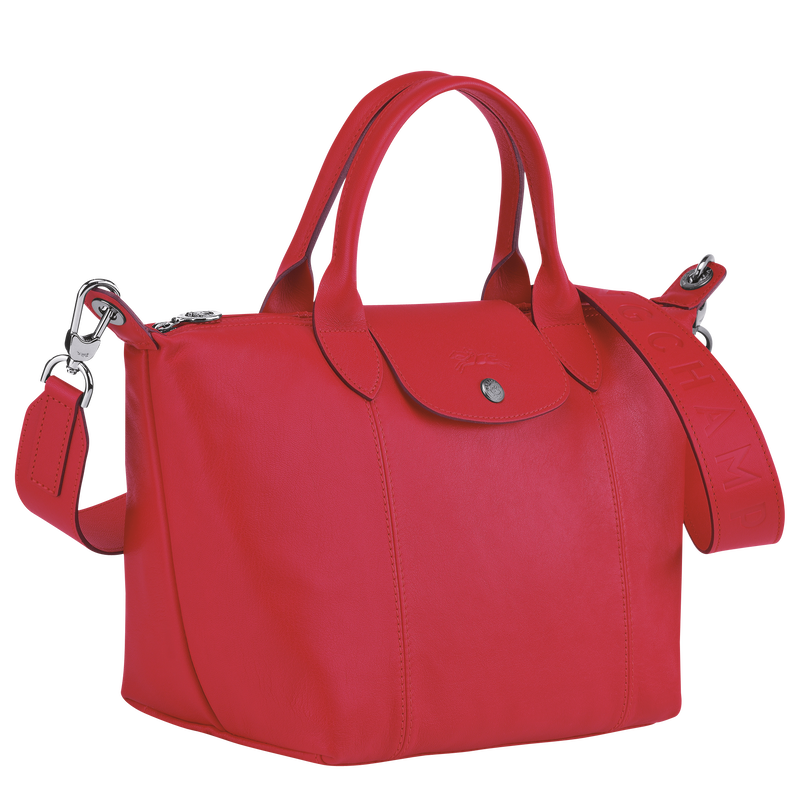 Top handle bag S Le Pliage Cuir Red Kiss (L1512757P56) Longchamp AU