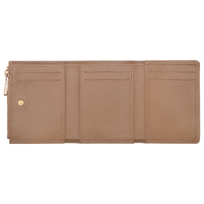 Le Foulonné Compact wallet, Biscuit