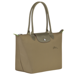 Le Pliage Green M Tote bag , Artichoke - Recycled canvas