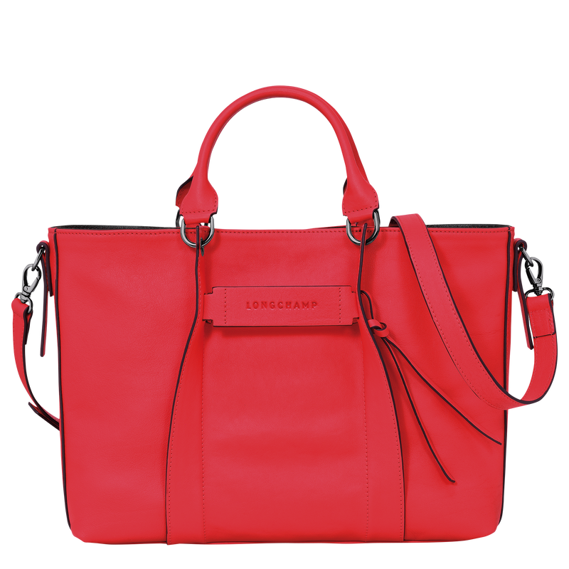 Longchamp 3D L Handbag , Red - Leather  - View 1 of 5
