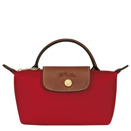 Le Pliage Original Pouch with handle, Red