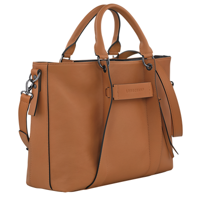 Longchamp 3D Bolso con asa superior  M, Natural