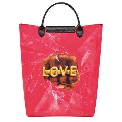 Longchamp x ToiletPaper M Tote bag , Red - Canvas - View 4 of 5