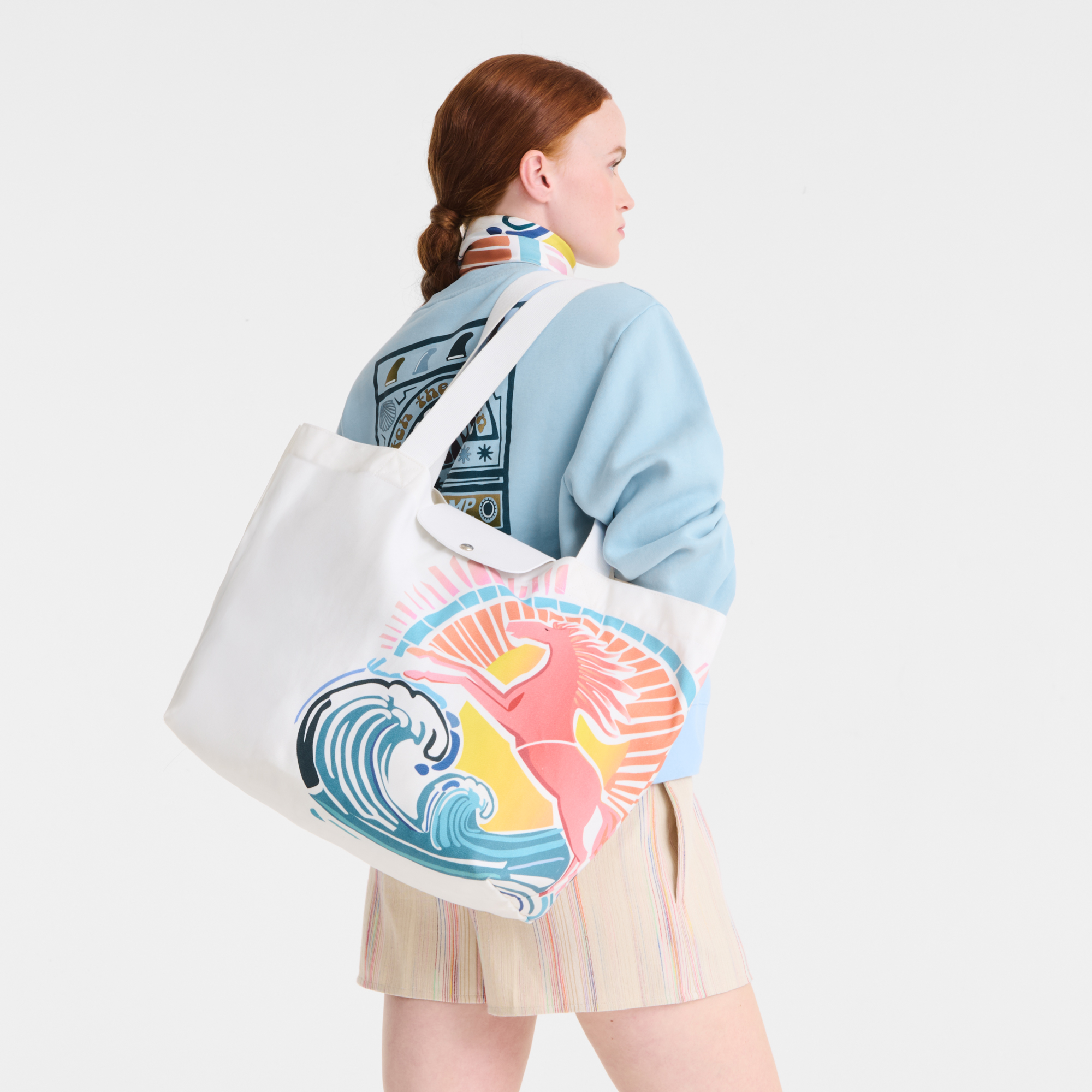 Le Pliage Collection Tote bag L, Rainbow