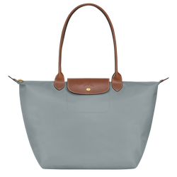 Shopper L Le Pliage Original , Recyceltes Canvas - Stahl