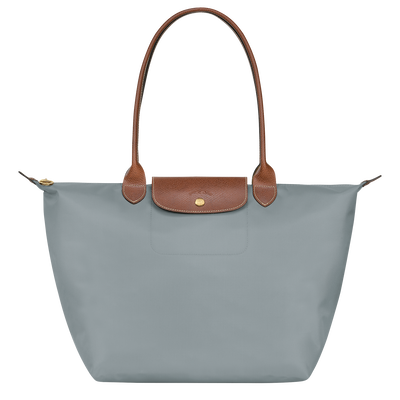 Le Pliage Original Schoudertas L, Staalgrijs