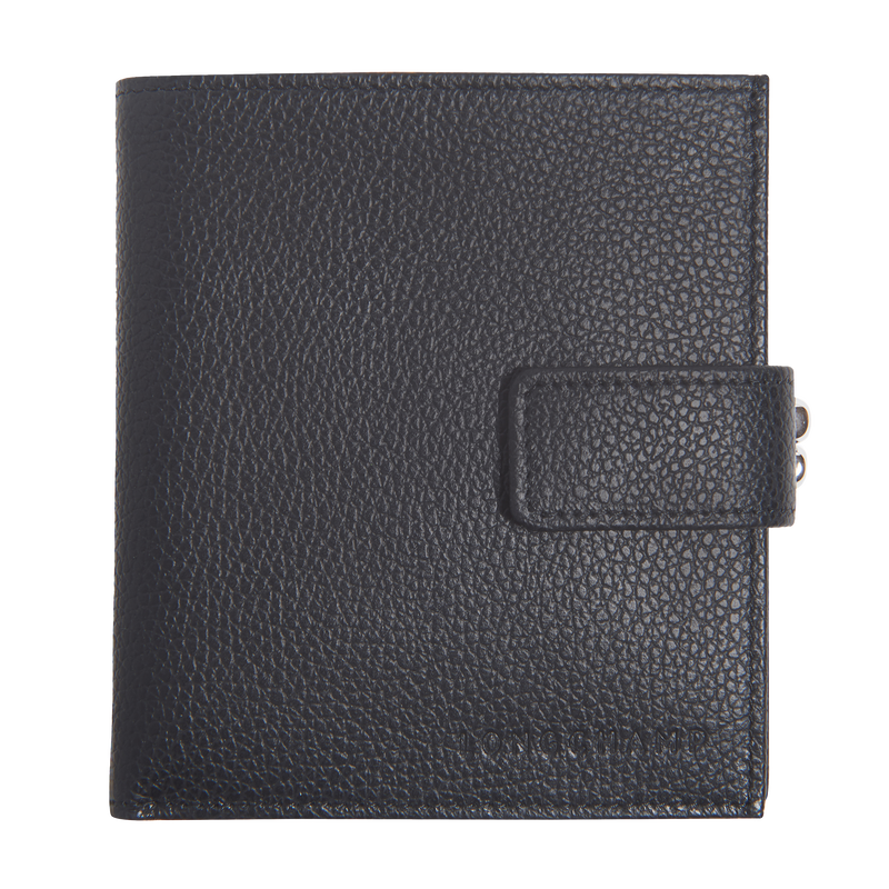 Le Foulonné Compact wallet , Black - Leather  - View 1 of 2