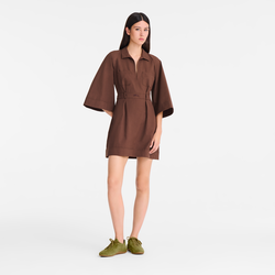 Dress , Chocolate - Popelin