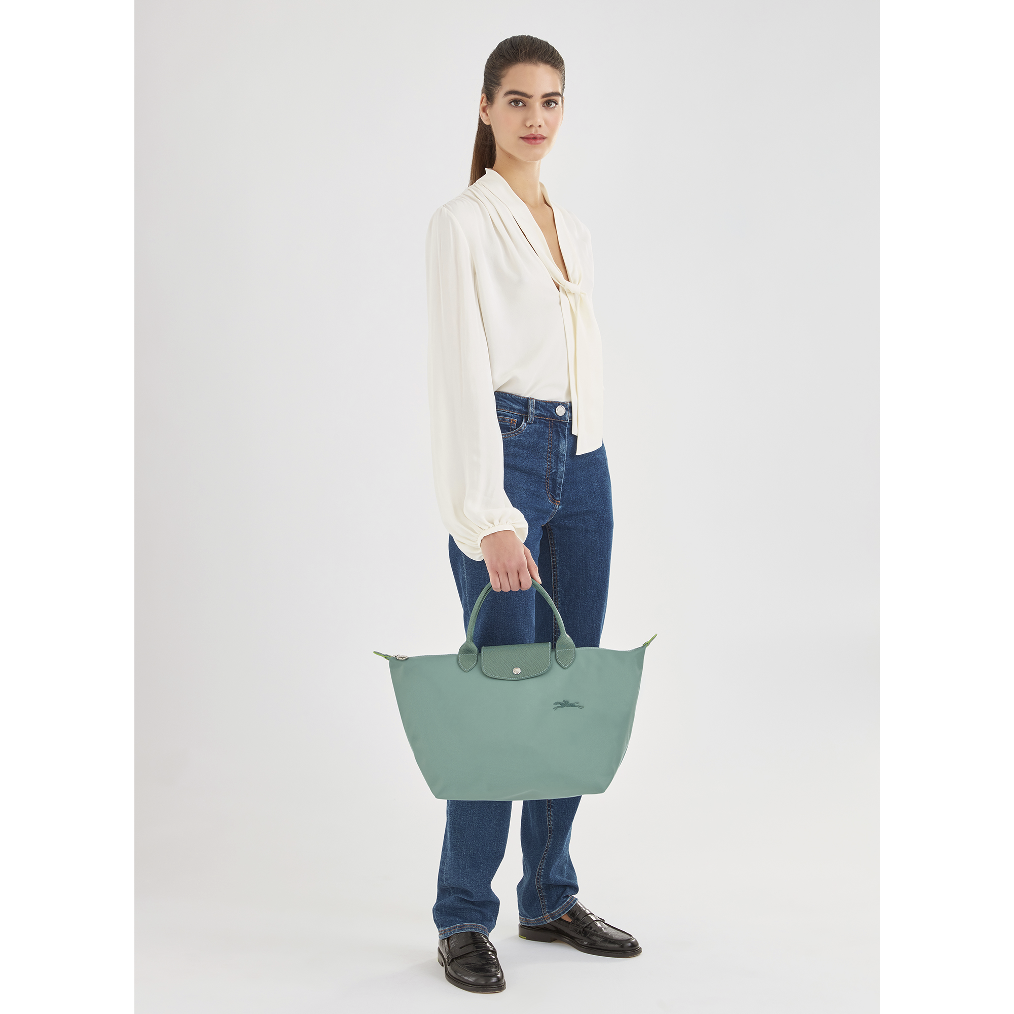longchamp le pliage olive green