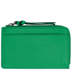 Longchamp 3D 系列 卡片夾 , 綠色 - 皮革