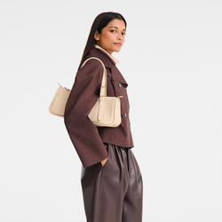 Looong L Shoulder bag , Vanilla - Leather