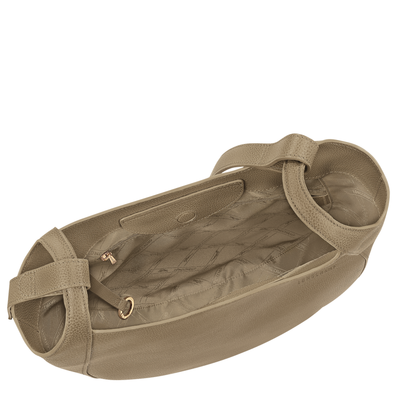 Le Foulonn&eacute; Bolso Hobo L , Cuero - Liquen  - Vista 5 de 7