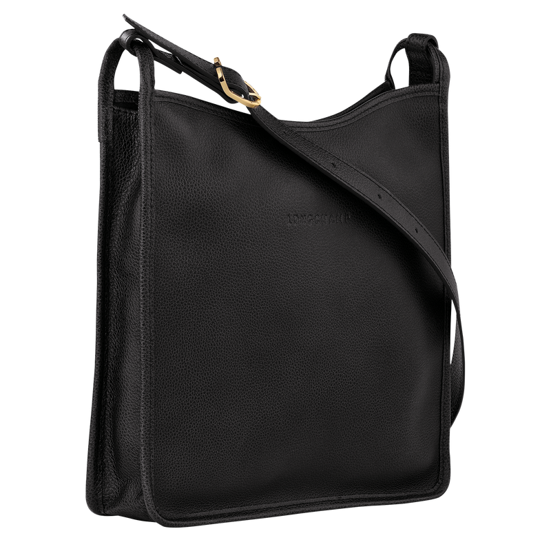 Le Foulonné M Crossbody bag , Black - Leather  - View 3 of  4