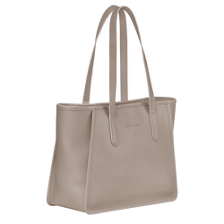 Le Foulonné L Tote bag , Turtledove - Leather