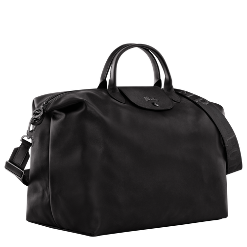 Le Pliage Xtra S Travel bag , Black - Leather - View 3 of  6