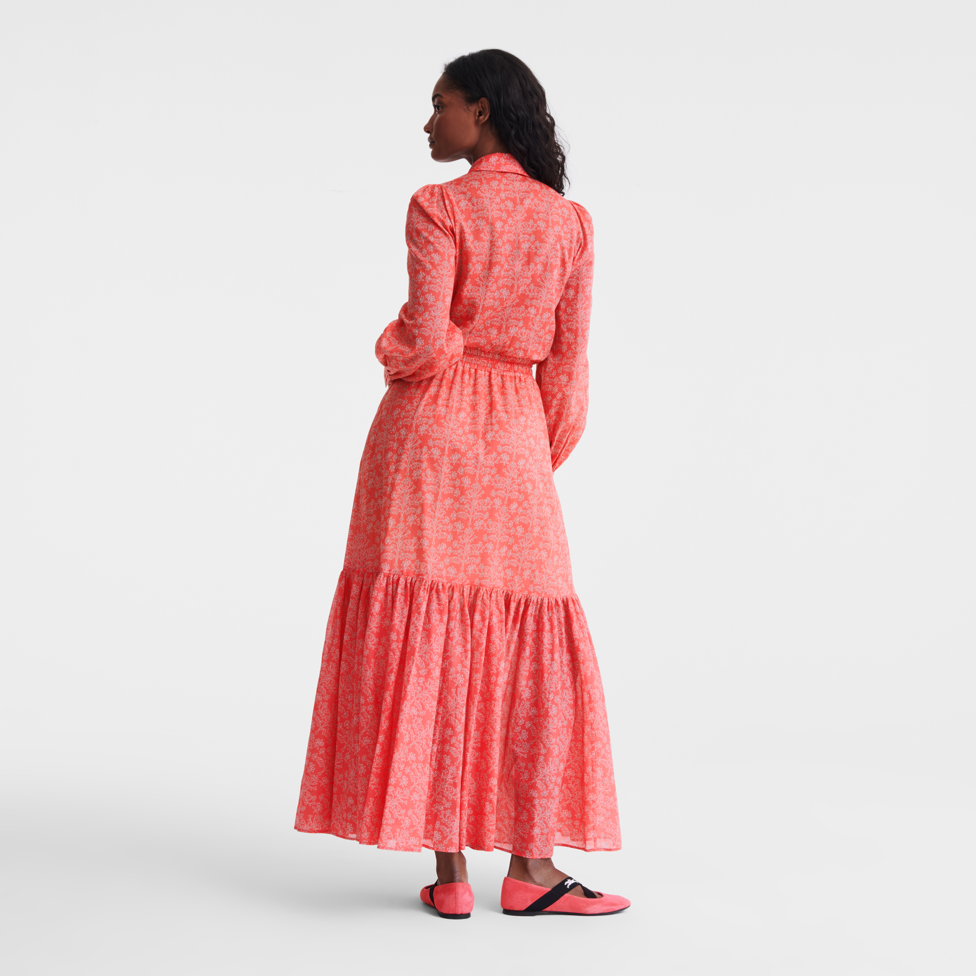 Long dress, Tomato - View 3 of
        5 - zoom in null Long dress, Tomato