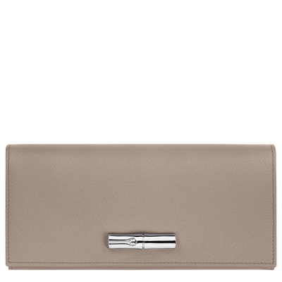 Le Roseau Flap wallet, Clay