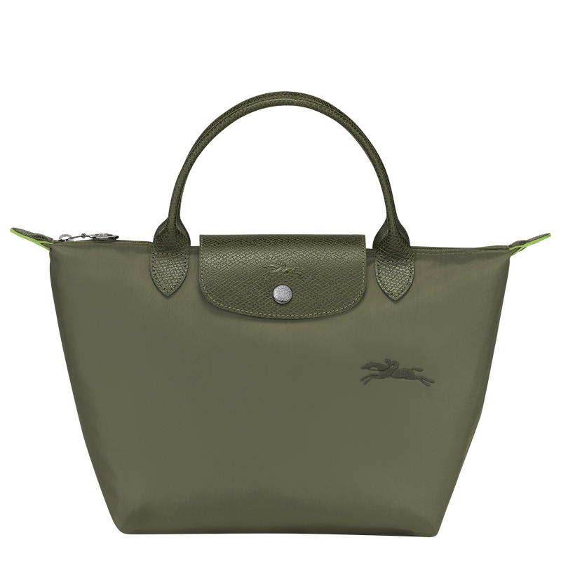 Borsa con manico S Le Pliage Green , Tela riciclata - Verde Foresta  - View 1 of  6