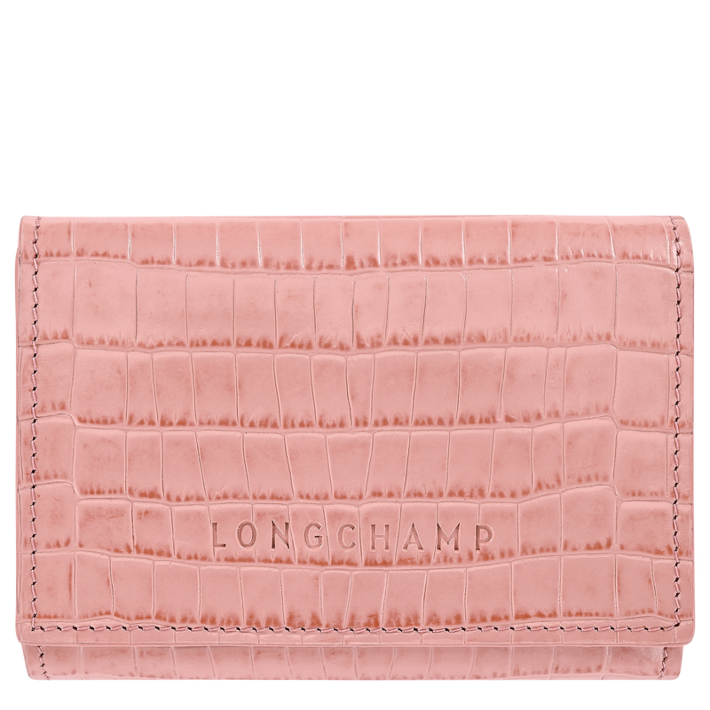 Longchamp Pocket Compact wallet , Pink Tea - Leather  - View 1 of 3