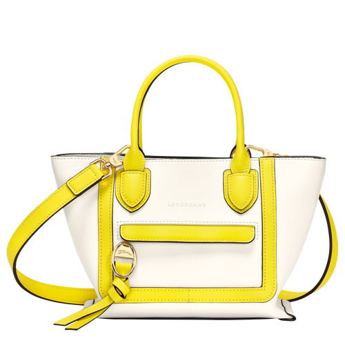 Mailbox Handtasche S, Ecru/Zitrone