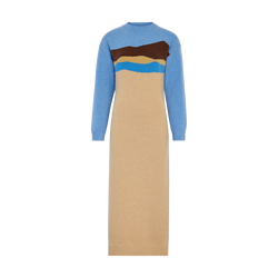 Vestido Caroline H&eacute;lain x Longchamp , Malha - Bege