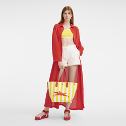Roseau Essential Bolso shopper L, Amarillo/Blanco