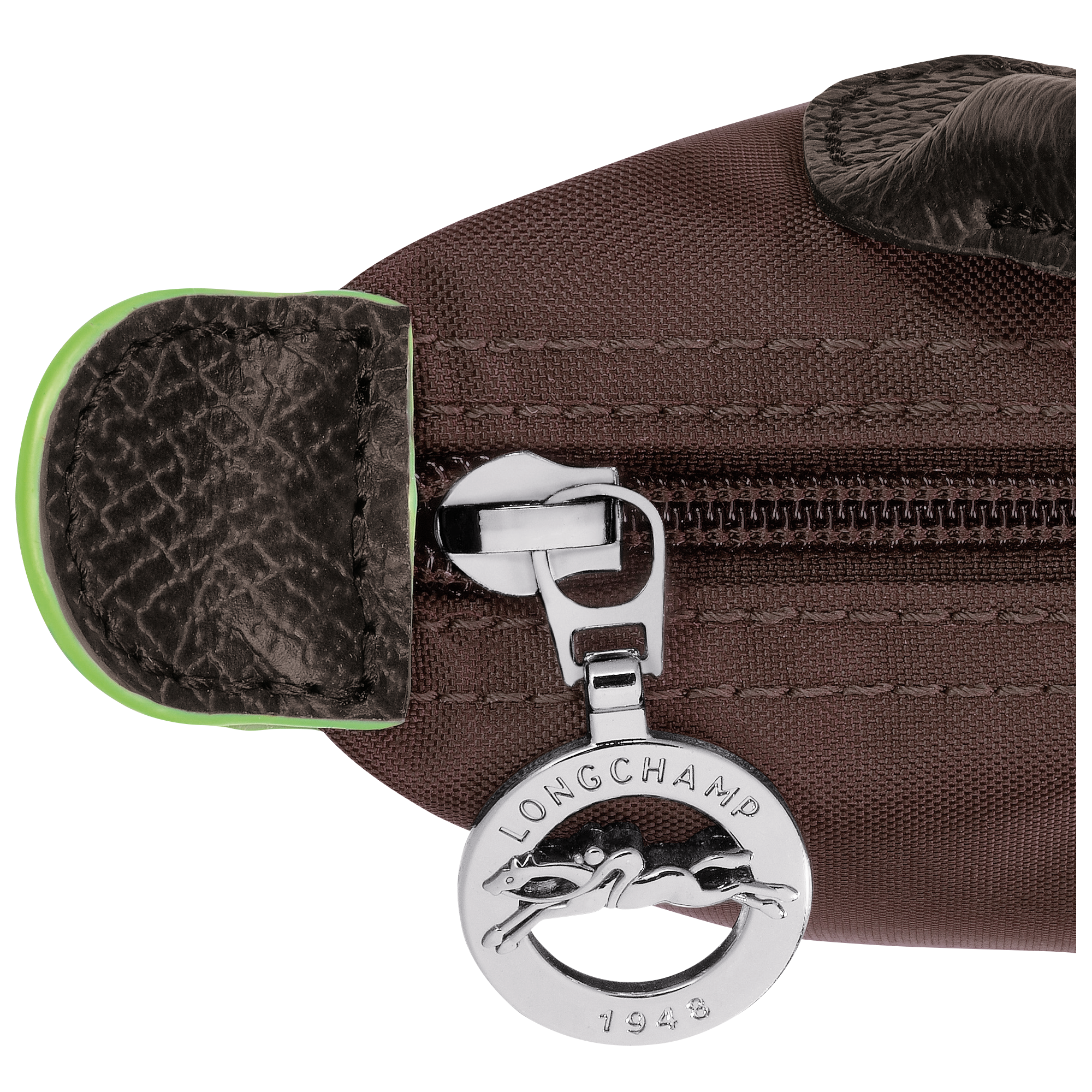 Pouch with handle, Mocha - View 6 of
        6 - zoom in Le Pliage Green Pouch with handle, Mocha