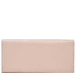 Le Roseau Long continental wallet , Petal Pink - Leather