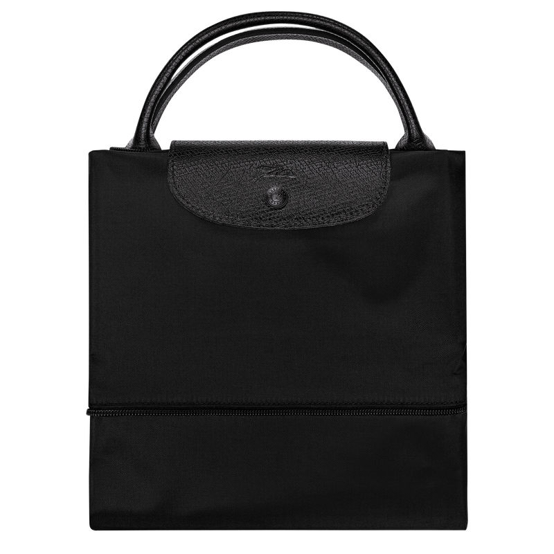 Erweiterbare Reisetasche S Le Pliage One , Recyceltes Canvas - Schwarz  - Ansicht 8 von 9