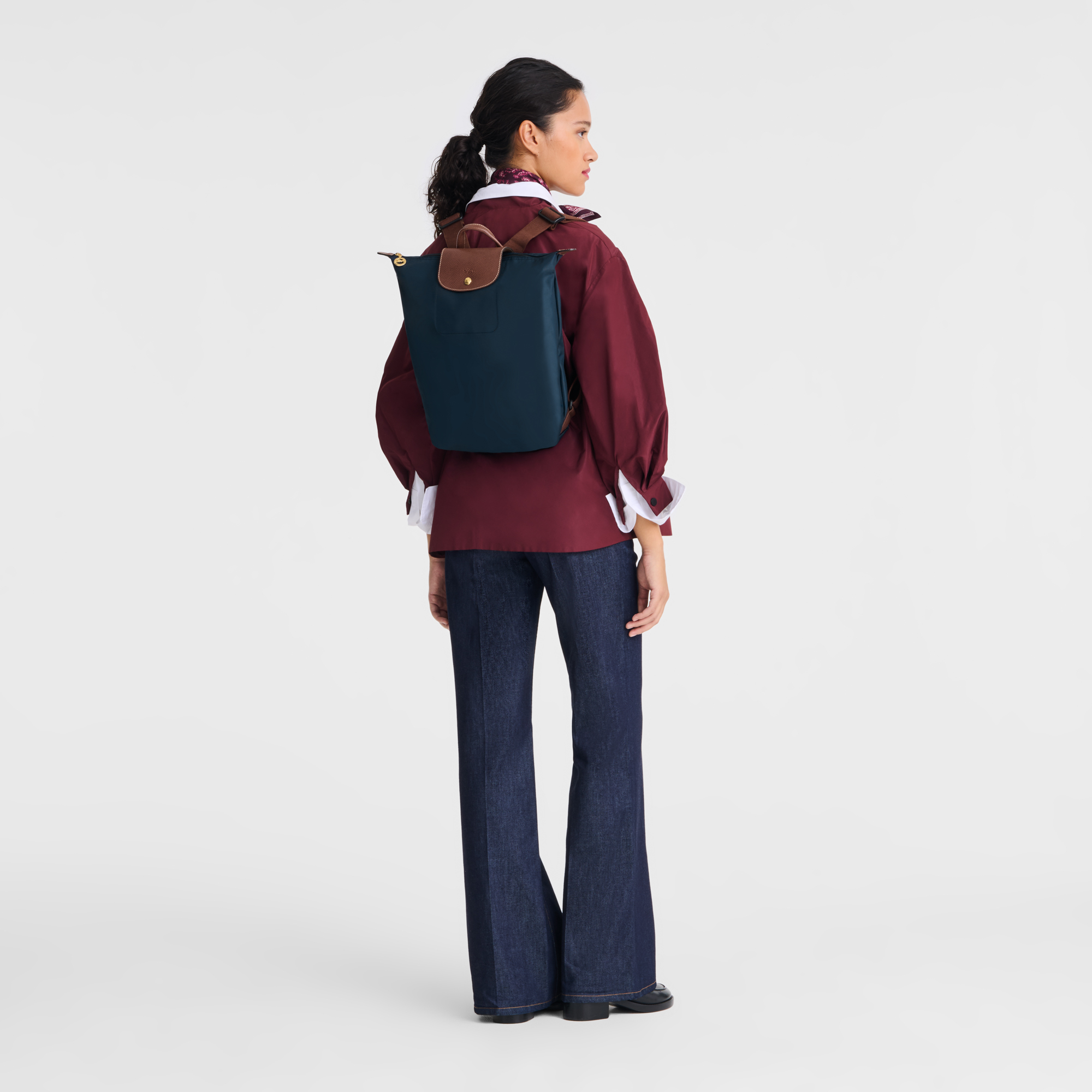 Le Pliage Original Backpack M, Navy